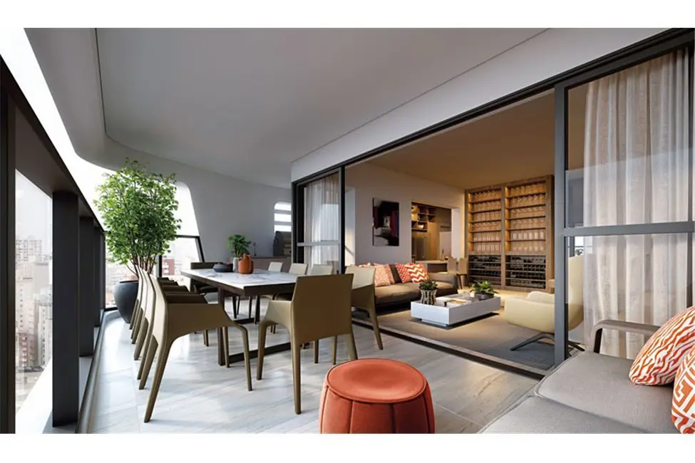 Apartamento com 3 quartos à venda, 162m2 em Chácara Santo Antônio (Zona Sul), São Paulo - SP - imagem 9 Foto 9 de Apartamento com 3 quartos à venda, 162m2 em Chácara Santo Antônio (Zona Sul), São Paulo - SP