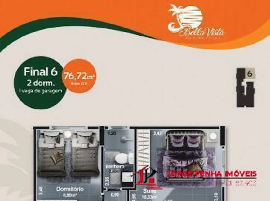 Foto 7 de Apartamento com 2 quartos à venda, 71m2 em Centro, Itanhaem - SP