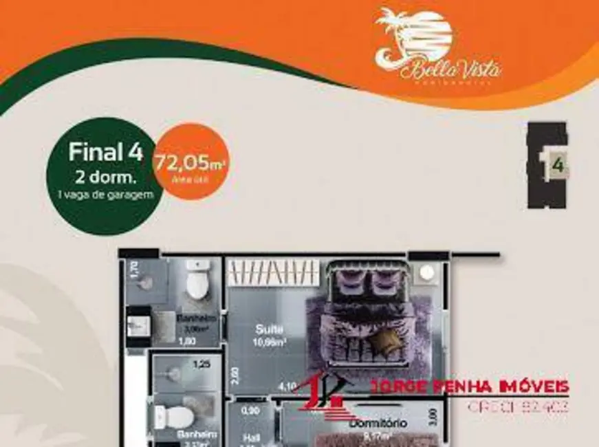 Foto 6 de Apartamento com 2 quartos à venda, 71m2 em Centro, Itanhaem - SP