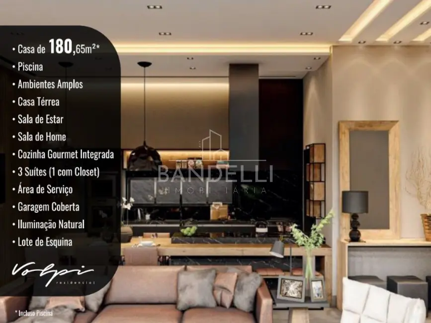 Casa de Condomínio com 3 quartos à venda, 180m2 em Araraquara - SP - imagem 3 Foto 3 de Casa de Condomínio com 3 quartos à venda, 180m2 em Araraquara - SP