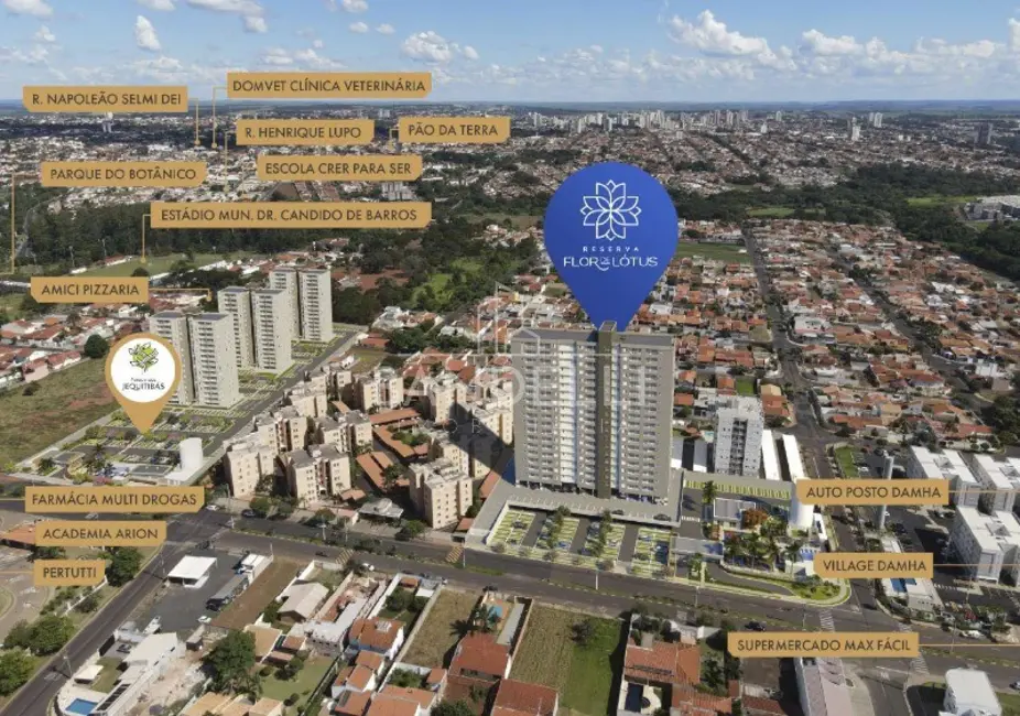 Foto 1 de Apartamento com 2 quartos à venda, 58m2 em Araraquara - SP