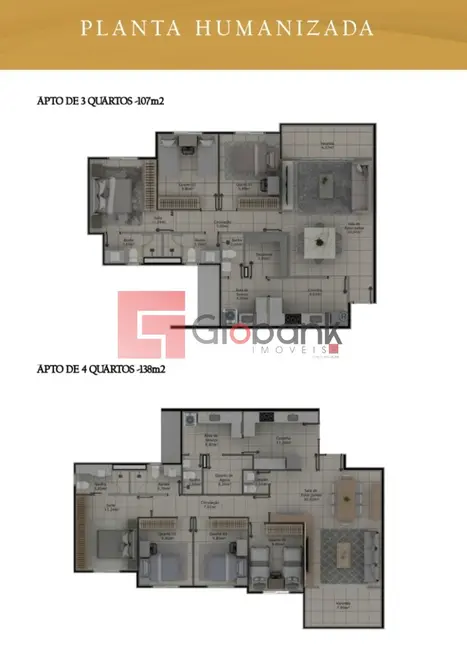 Foto 2 de Apartamento com 3 quartos à venda, 107m2 em Todos os Santos, Montes Claros - MG