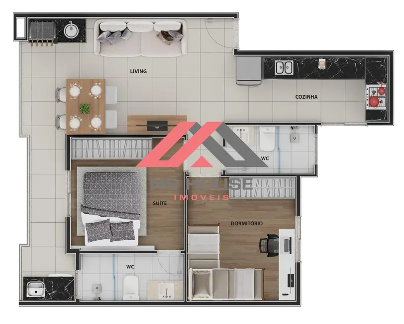 Foto 5 de Apartamento com 2 quartos à venda, 58m2 em Nova Petrópolis, Sao Bernardo Do Campo - SP