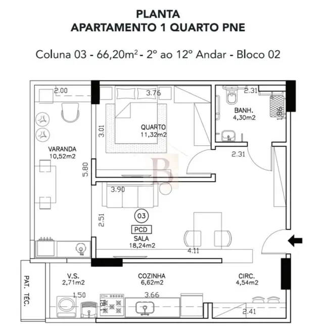 Foto 2 de Apartamento com 1 quarto à venda, 66m2 em Santa Rosa, Niteroi - RJ