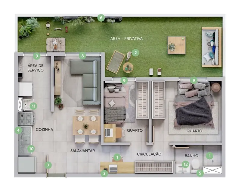 Apartamento com 2 quartos à venda, 40m2 em da Luz, Nova Iguacu - RJ - imagem 7 Foto 7 de Apartamento com 2 quartos à venda, 40m2 em da Luz, Nova Iguacu - RJ