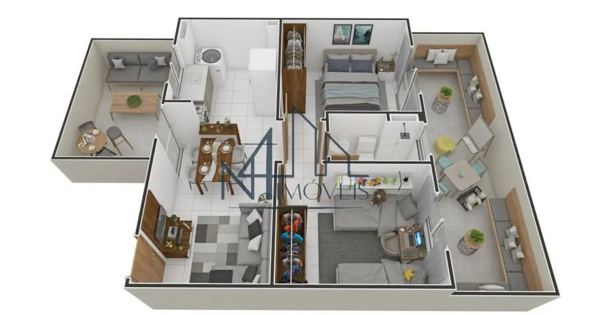 Foto 4 de Apartamento com 2 quartos à venda em Papillon Park - Complemento, Aparecida De Goiania - GO