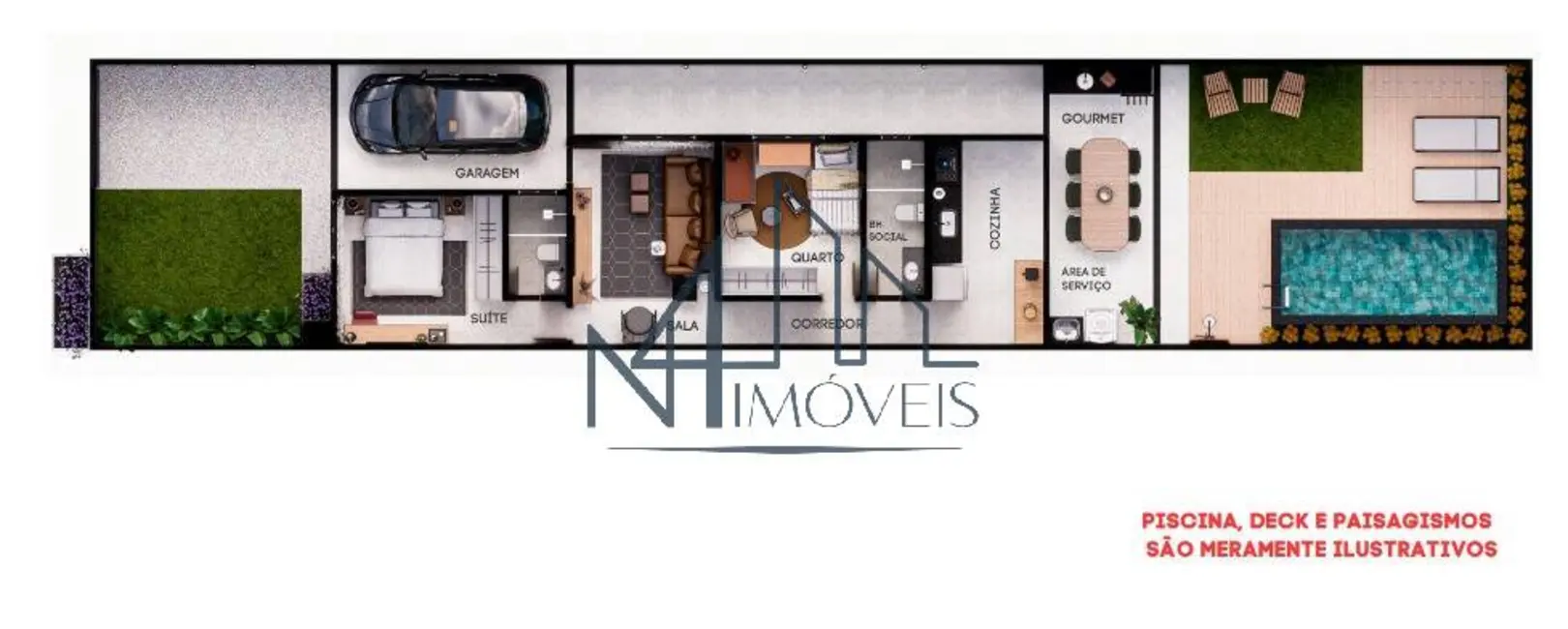 Foto 2 de Casa com 2 quartos à venda, 180m2 em Parque Ibirapuera, Aparecida De Goiania - GO