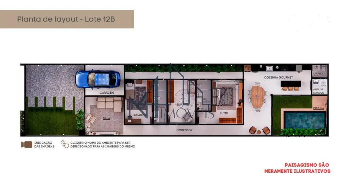 Casa com 3 quartos à venda, 215m2 em Cardoso, Aparecida De Goiania - GO - imagem 2 Foto 2 de Casa com 3 quartos à venda, 215m2 em Cardoso, Aparecida De Goiania - GO