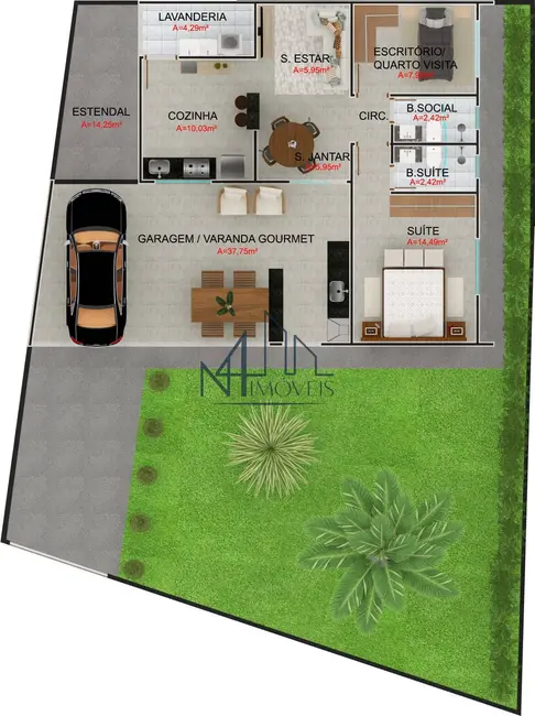 Foto 1 de Casa com 2 quartos à venda, 233m2 em Independência, Aparecida De Goiania - GO