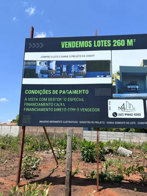 Foto 2 de Terreno / Lote à venda, 260m2 em Vila Oliveira, Aparecida De Goiania - GO