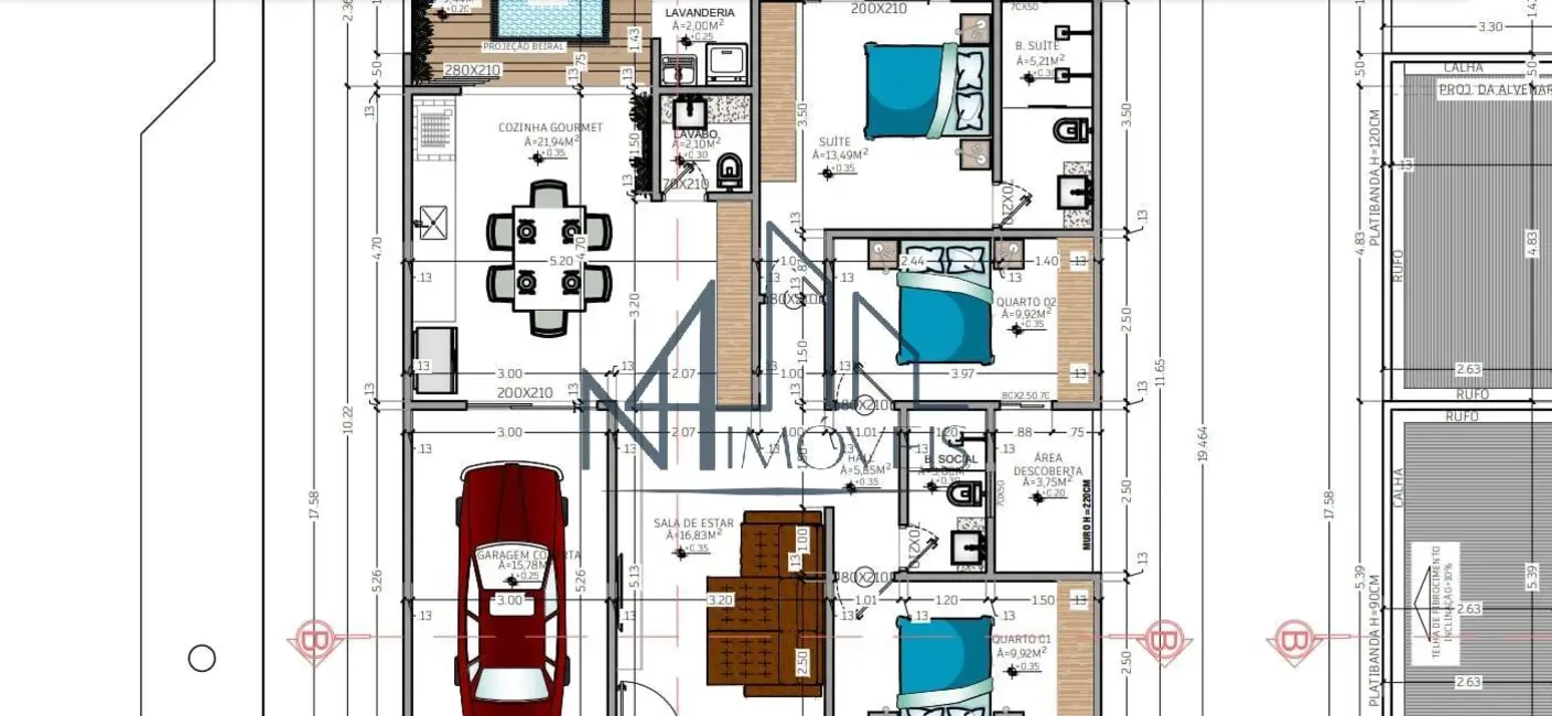 Foto 3 de Casa com 3 quartos à venda, 198m2 em Parque Atalaia, Aparecida De Goiania - GO
