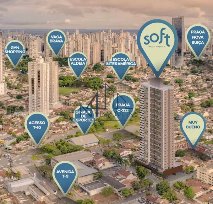 Foto 1 de Apartamento com 2 quartos à venda em Jardim América, Goiania - GO