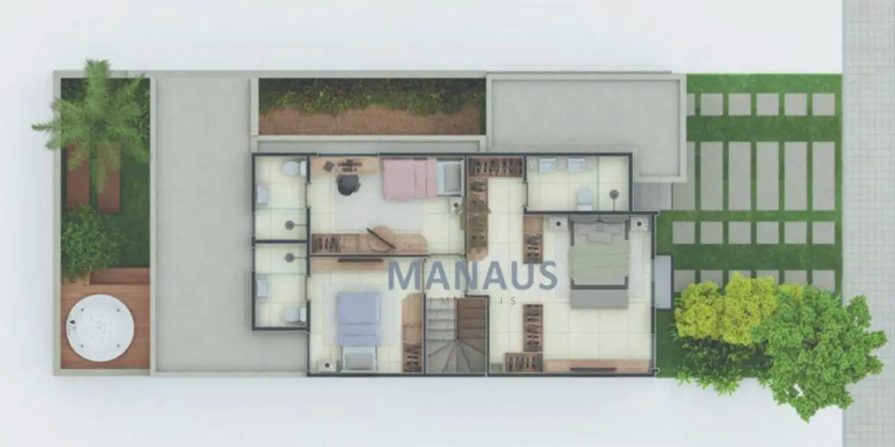 Casa de Condomínio com 3 quartos à venda, 144m2 em Flores, Manaus - AM - imagem 4 Foto 4 de Casa de Condomínio com 3 quartos à venda, 144m2 em Flores, Manaus - AM