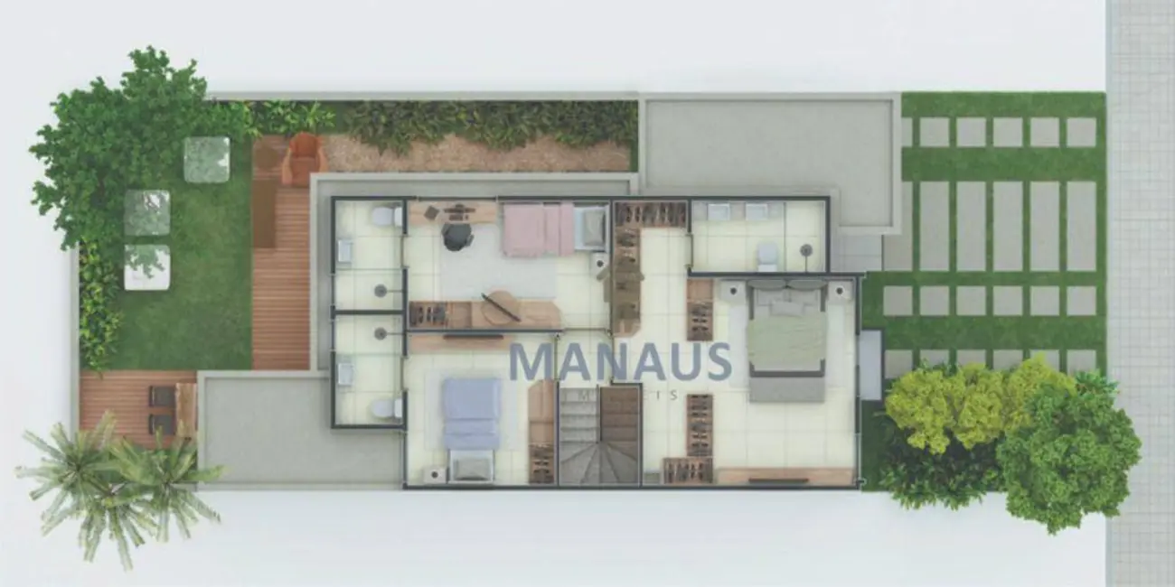 Casa de Condomínio com 3 quartos à venda, 144m2 em Flores, Manaus - AM - imagem 3 Foto 3 de Casa de Condomínio com 3 quartos à venda, 144m2 em Flores, Manaus - AM