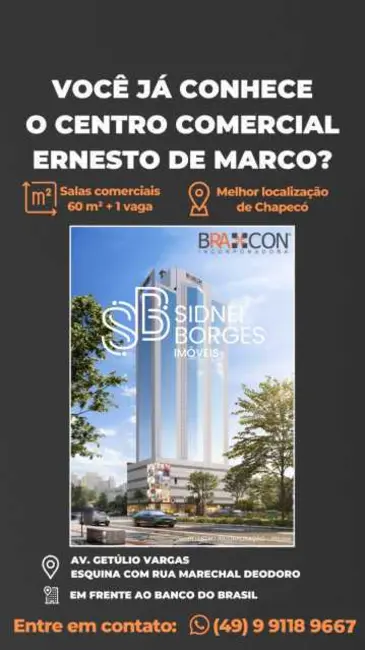 Foto 9 de Sala Comercial à venda, 60m2 em Chapeco - SC