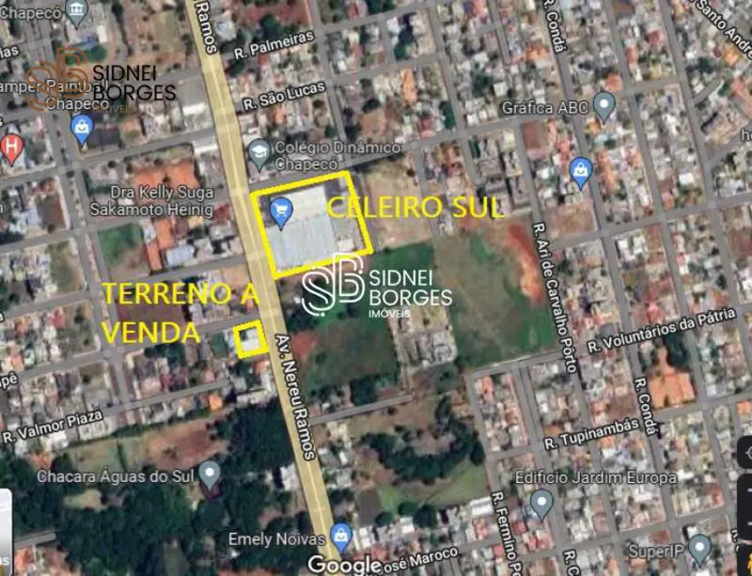 Foto 1 de Terreno / Lote à venda, 512m2 em Chapeco - SC