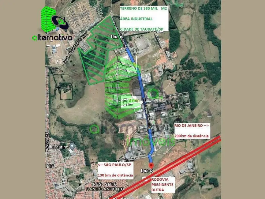 Foto 7 de Terreno / Lote à venda, 120000m2 em UNA, Taubate - SP