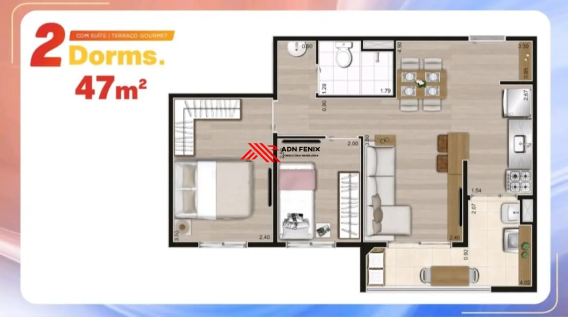 Foto 9 de Apartamento com 2 quartos à venda, 47m2 em Vila das Bandeiras, Guarulhos - SP