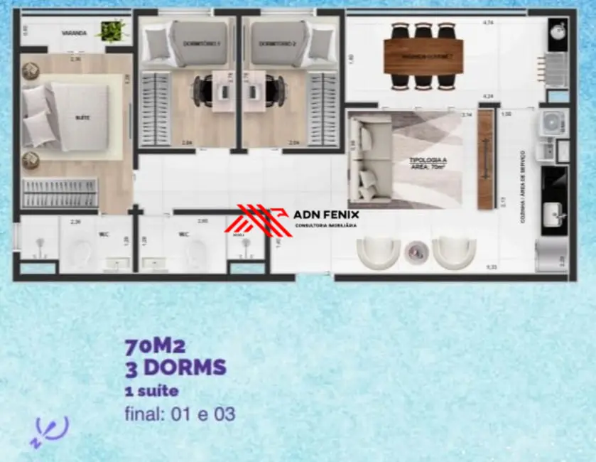 Foto 4 de Apartamento com 2 quartos à venda, 55m2 em Vila Rosália, Guarulhos - SP