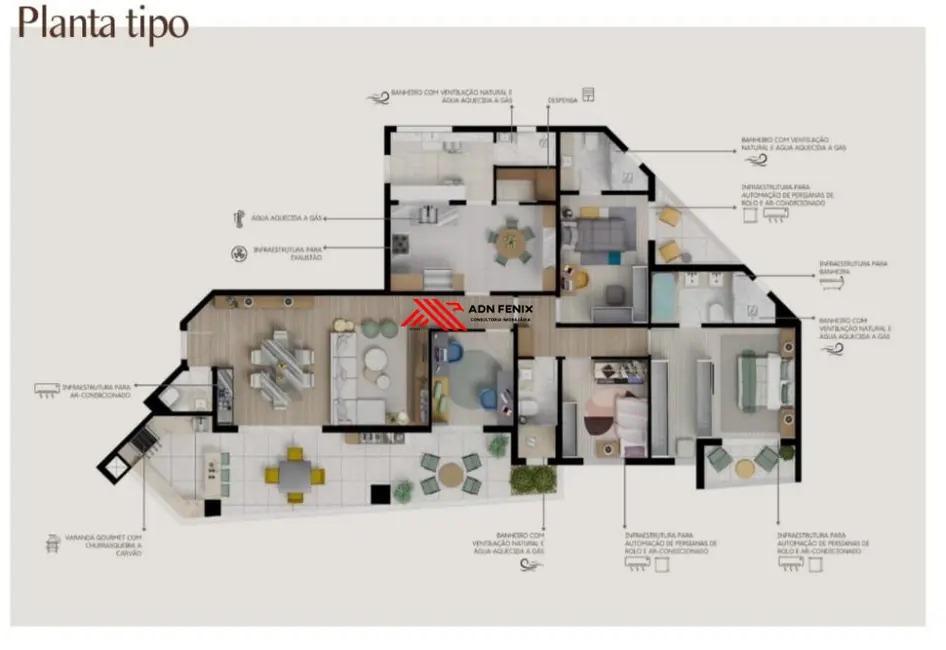 Foto 9 de Apartamento com 3 quartos à venda, 172m2 em Vila Augusta, Guarulhos - SP