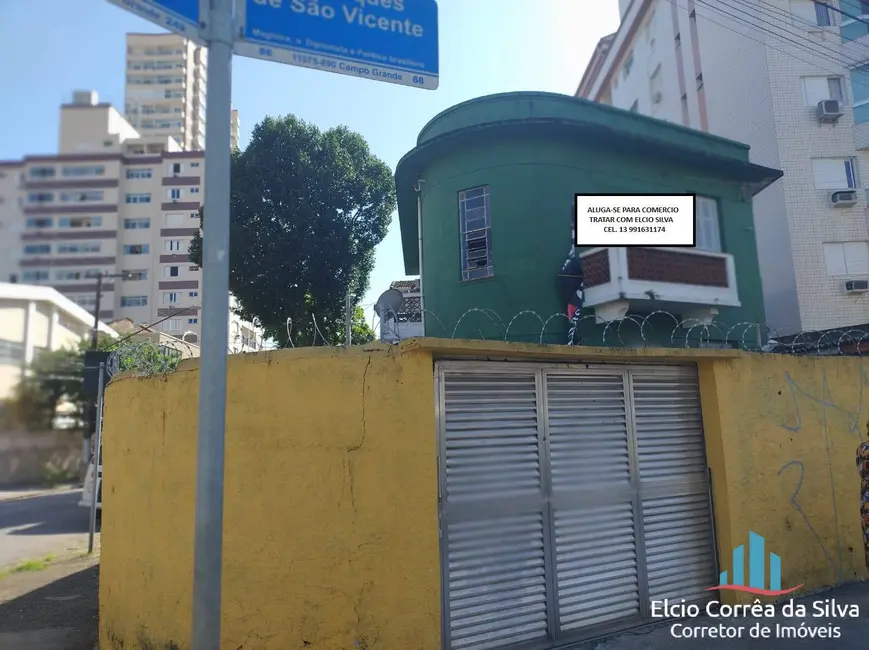 Foto 1 de Casa com 4 quartos para alugar, 200m2 em Campo Grande, Santos - SP