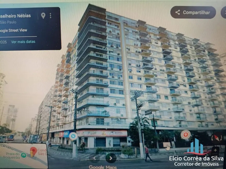 Foto 1 de Apartamento com 1 quarto para alugar, 60m2 em Boqueirão, Santos - SP