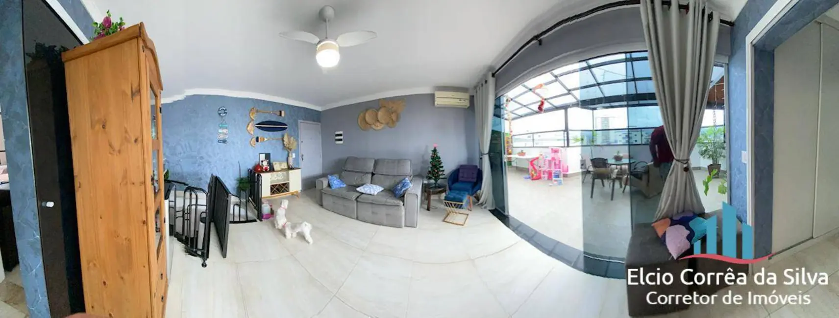 Foto 3 de Apartamento com 3 quartos à venda, 127m2 em Caiçara, Praia Grande - SP