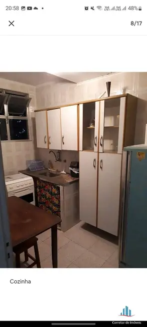 Foto 5 de Apartamento com 1 quarto para alugar, 39m2 em José Menino, Santos - SP