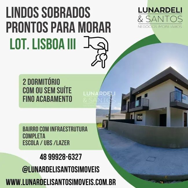 Foto 1 de Sobrado com 2 quartos à venda, 100m2 em Forquilhas, Sao Jose - SC