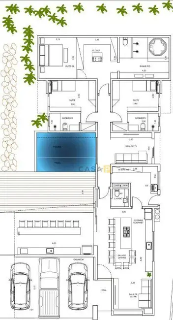 Foto 7 de Casa de Condomínio com 3 quartos à venda, 520m2 em Jardim Residencial Parque da Floresta, Sumare - SP