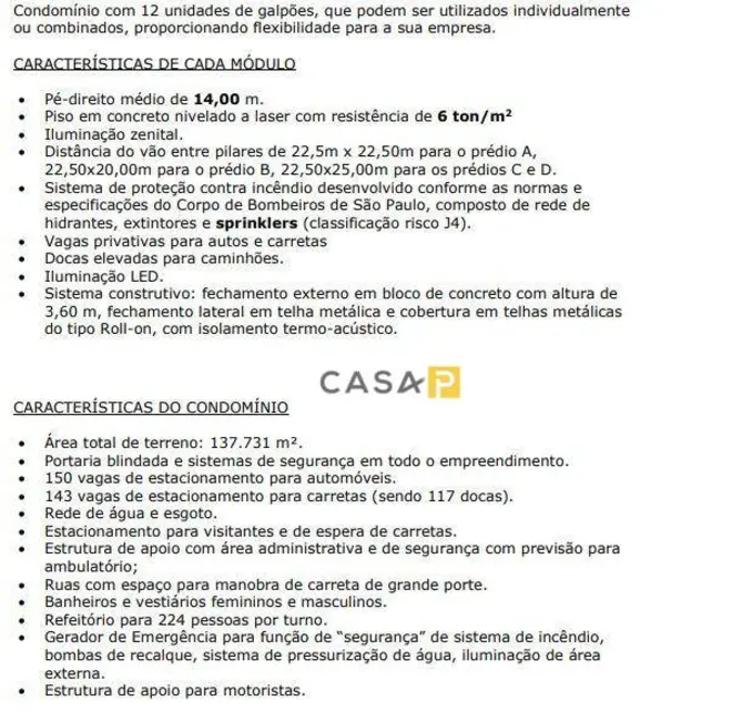 Foto 5 de Armazém / Galpão à venda, 10964m2 em Jardim Nova Limeira, Limeira - SP