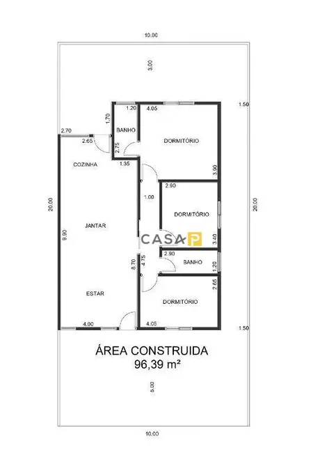 Foto 2 de Casa com 3 quartos à venda, 200m2 em Jardim Altos do Klavin, Nova Odessa - SP