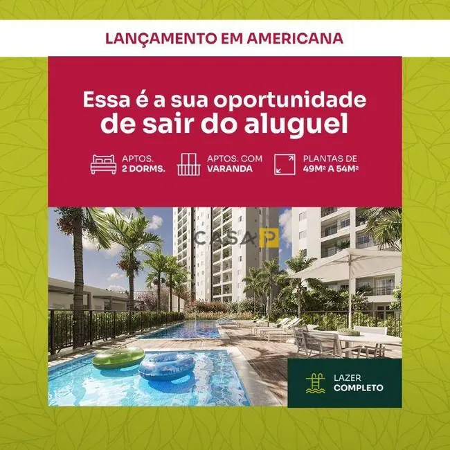 Foto 4 de Apartamento com 2 quartos à venda, 49m2 em Parque Residencial Jaguari, Americana - SP