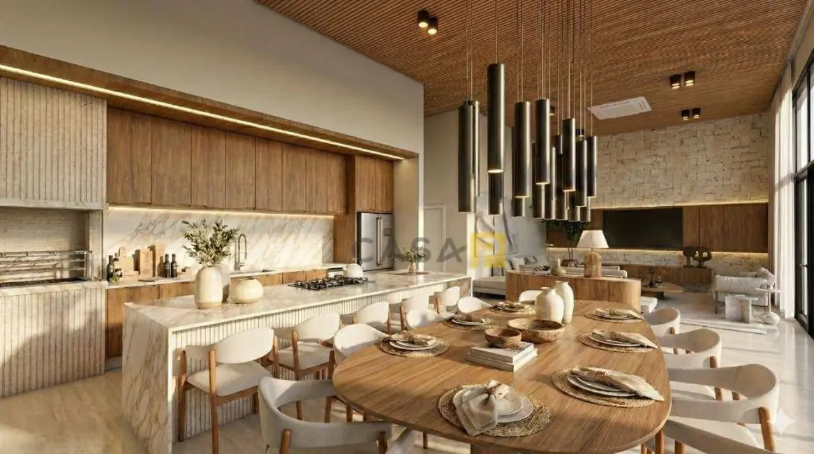 Foto 4 de Casa de Condomínio com 3 quartos à venda, 480m2 em Riviera Tamborlim, Americana - SP