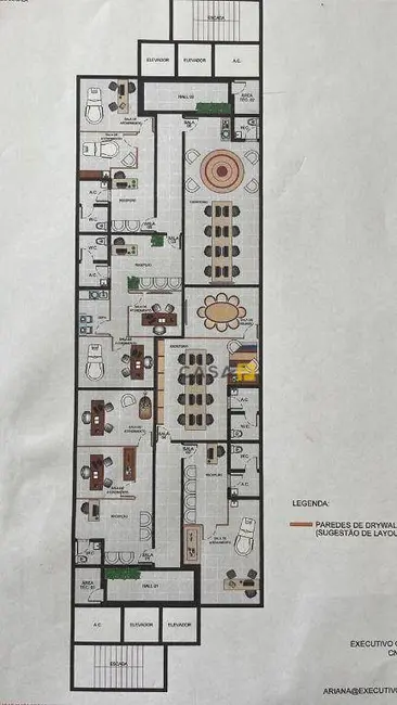 Foto 7 de Sala Comercial para alugar, 55m2 em Santo Antônio, Americana - SP