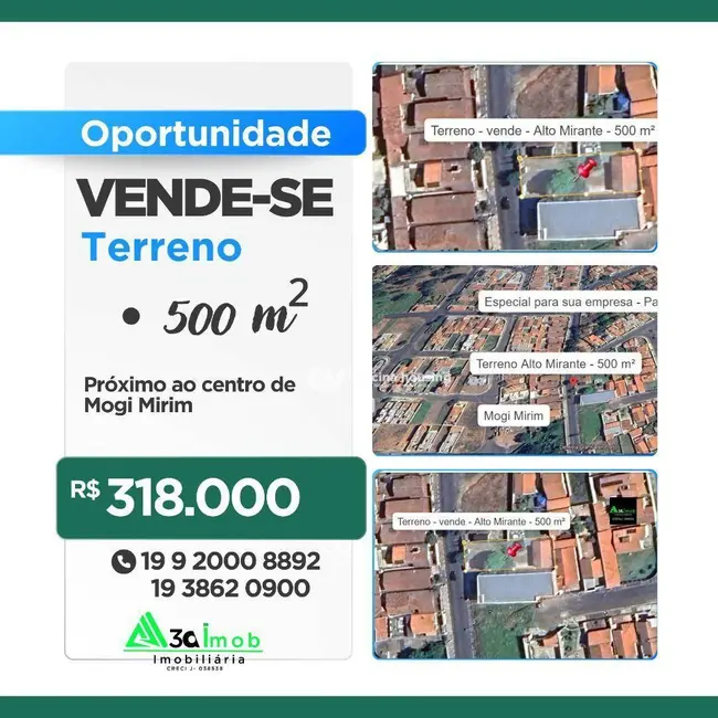 Foto 6 de Terreno / Lote à venda, 500m2 em Mirante, Mogi Mirim - SP