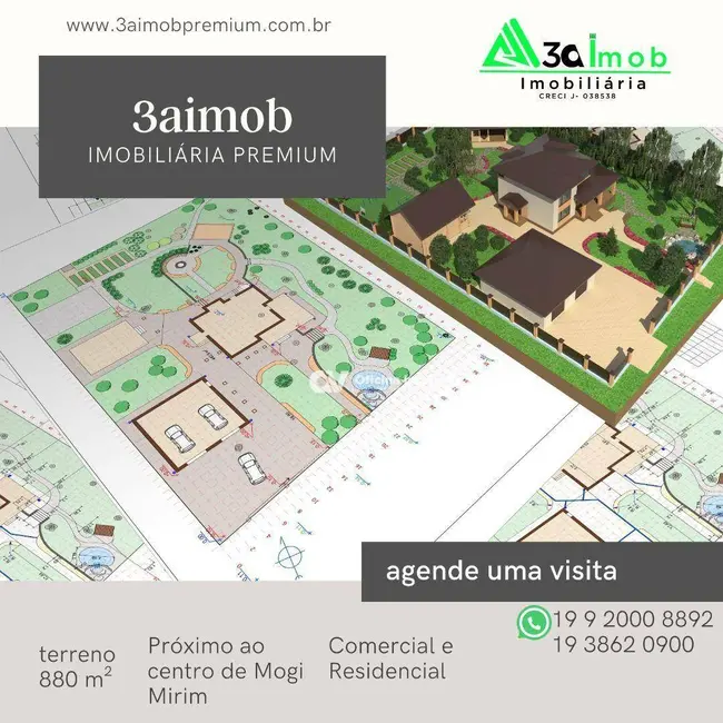 Foto 3 de Terreno / Lote à venda, 879m2 em Mirante, Mogi Mirim - SP