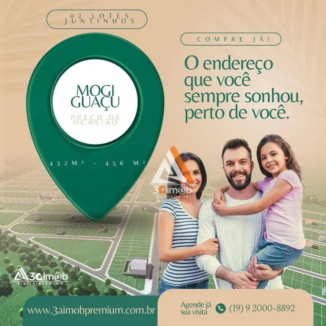 Foto 2 de Terreno / Lote à venda, 432m2 em Jardim Centenário, Mogi Guacu - SP