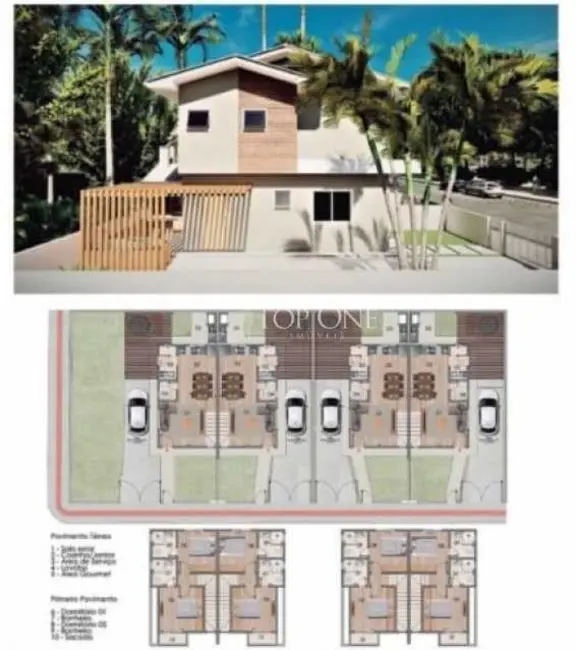 Foto 3 de Casa com 2 quartos à venda, 70m2 em Palhoca - SC