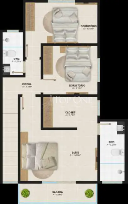 Foto 4 de Casa com 3 quartos à venda, 146m2 em Sao Jose - SC