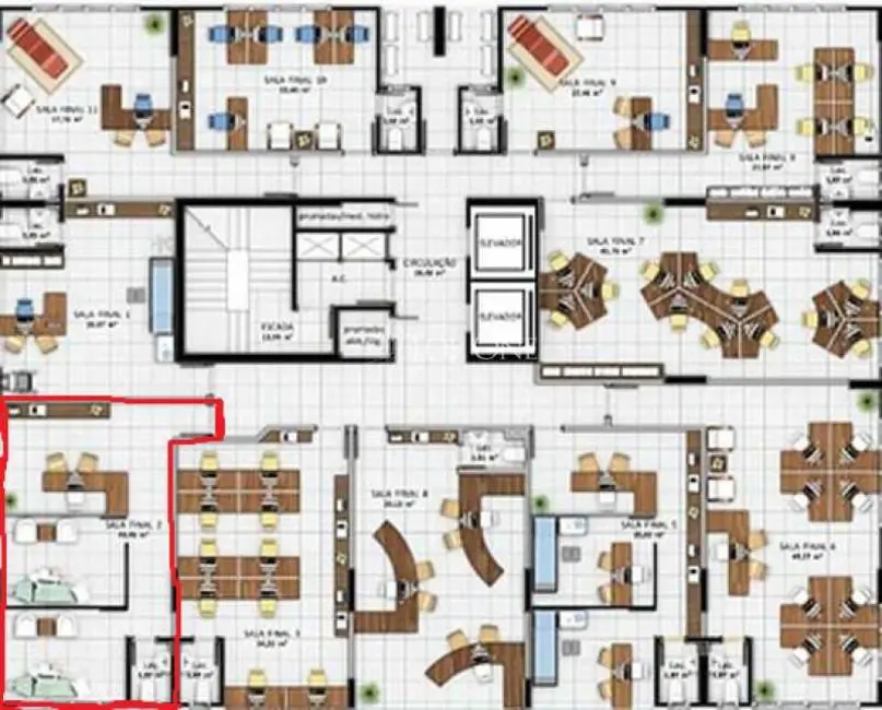 Foto 8 de Sala Comercial à venda, 46m2 em Palhoca - SC