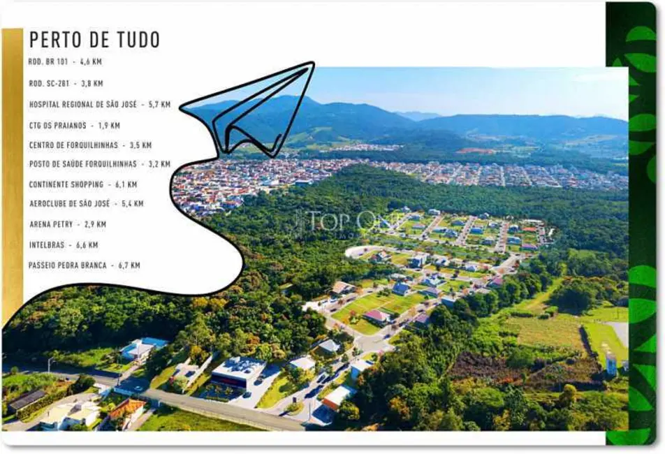 Foto 1 de Terreno / Lote à venda em Sao Jose - SC