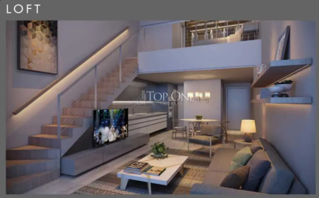 Foto 1 de Loft / Flat com 1 quarto à venda, 77m2 em Florianopolis - SC