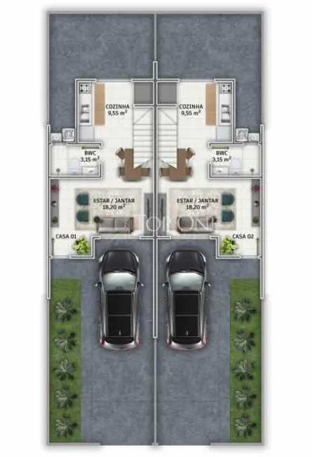 Foto 9 de Casa com 3 quartos à venda, 102m2 em Sao Jose - SC