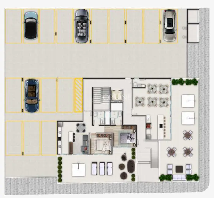 Foto 3 de Apartamento com 2 quartos à venda, 69m2 em Palhoca - SC