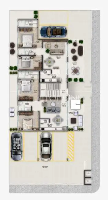 Foto 3 de Apartamento com 3 quartos à venda, 99m2 em Palhoca - SC