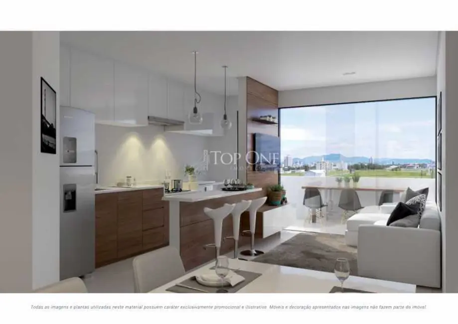 Foto 4 de Apartamento com 3 quartos à venda, 73m2 em Palhoca - SC