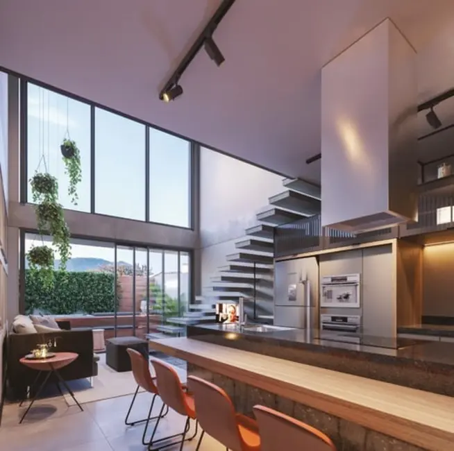 Foto 6 de Loft / Flat com 1 quarto à venda, 64m2 em Florianopolis - SC