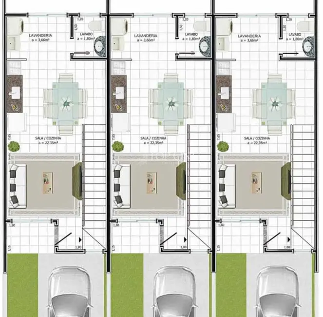 Foto 5 de Casa com 2 quartos à venda, 72m2 em Sao Jose - SC