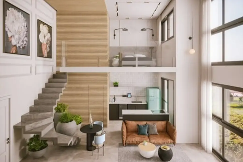 Foto 4 de Loft / Flat com 1 quarto à venda, 39m2 em Florianopolis - SC